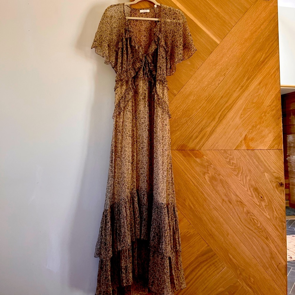 Doen Silk Floral Maxi dress